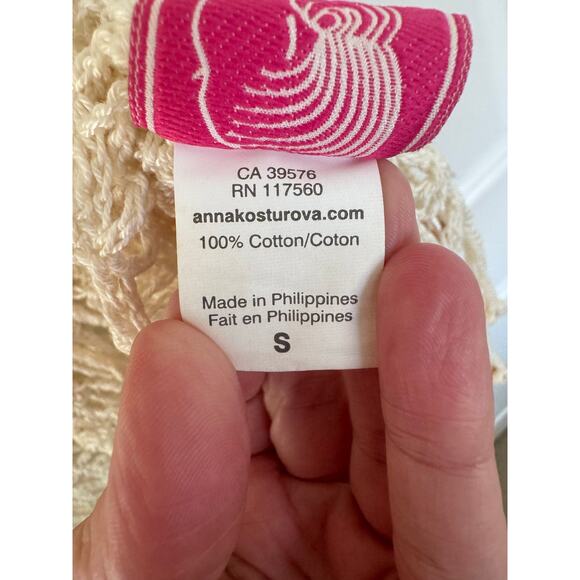 Anna Kosturova Crochet Shell Gypsy Top Small - Picture 6 of 6